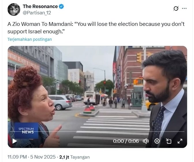 Zohran Mamdani Buktikan Dukungan Israel Bukan Jaminan Menang Pilkada New York