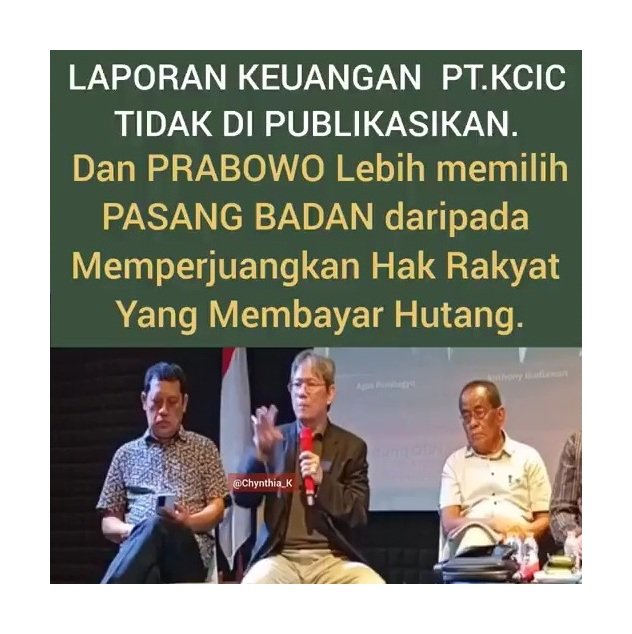 Anthony Budiawan Soroti Laporan Keuangan PT KCIC: Proyek 7 Miliar USD Dinilai Gelap