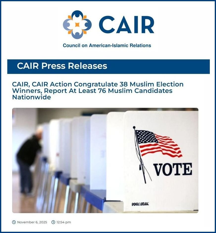 38 Kandidat Muslim Raih Kemenangan Bersejarah di Pemilu AS 2025, Termasuk Wali Kota NYC