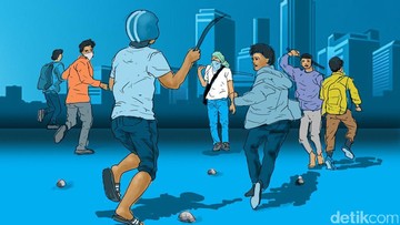 Polisi Gagalkan Tawuran Pelajar di Ciputat, Sita Celurit dan Air Keras