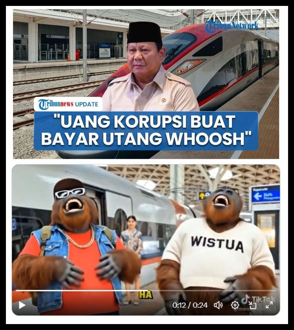 Prabowo Usul Dana Korupsi Bayar Utang KCJB Whoosh, Ini Tanggapan Viral