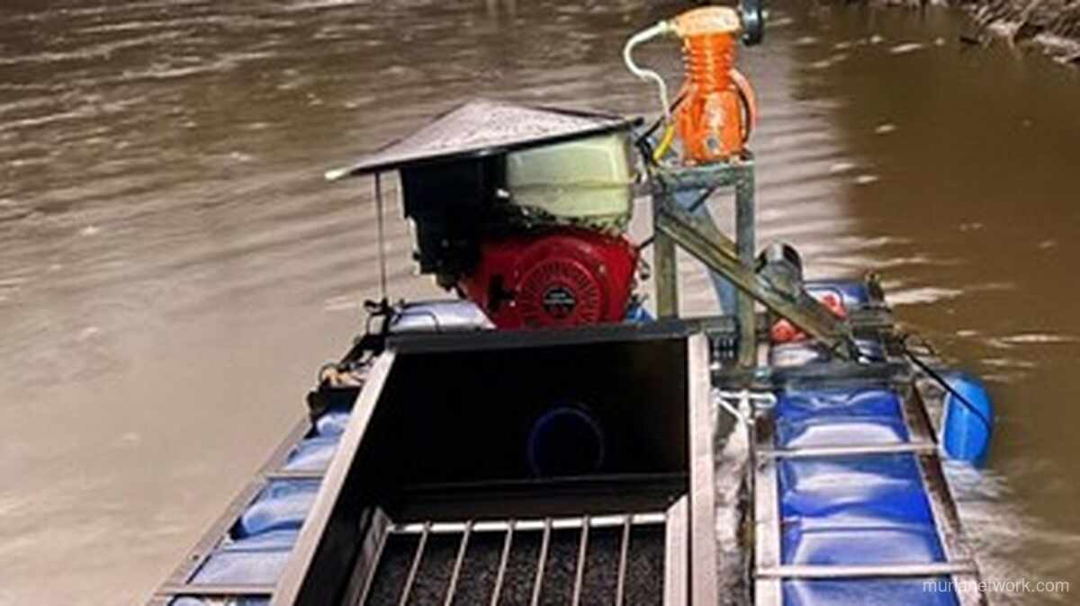 Polres Rokan Hulu Bongkar Tambang Emas Ilegal di Sungai Rokan, 3 Pelaku Ditangkap dan Terancam 5 Tahun Penjara