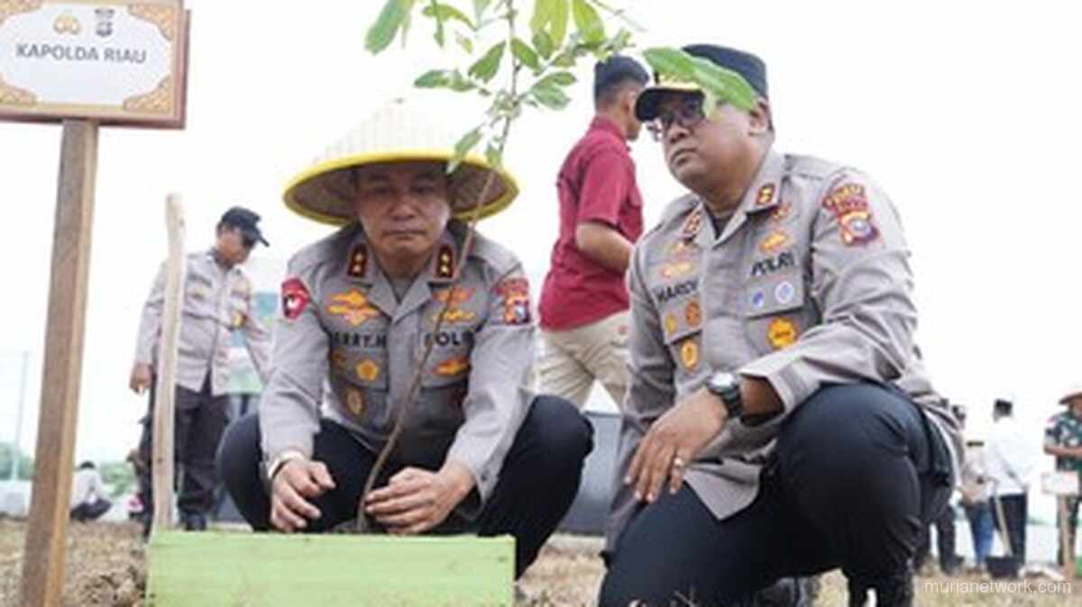 Workshop Green Policing Polda Riau 2025: 311 Ketua OSIS & Aksi 21.000 Pohon