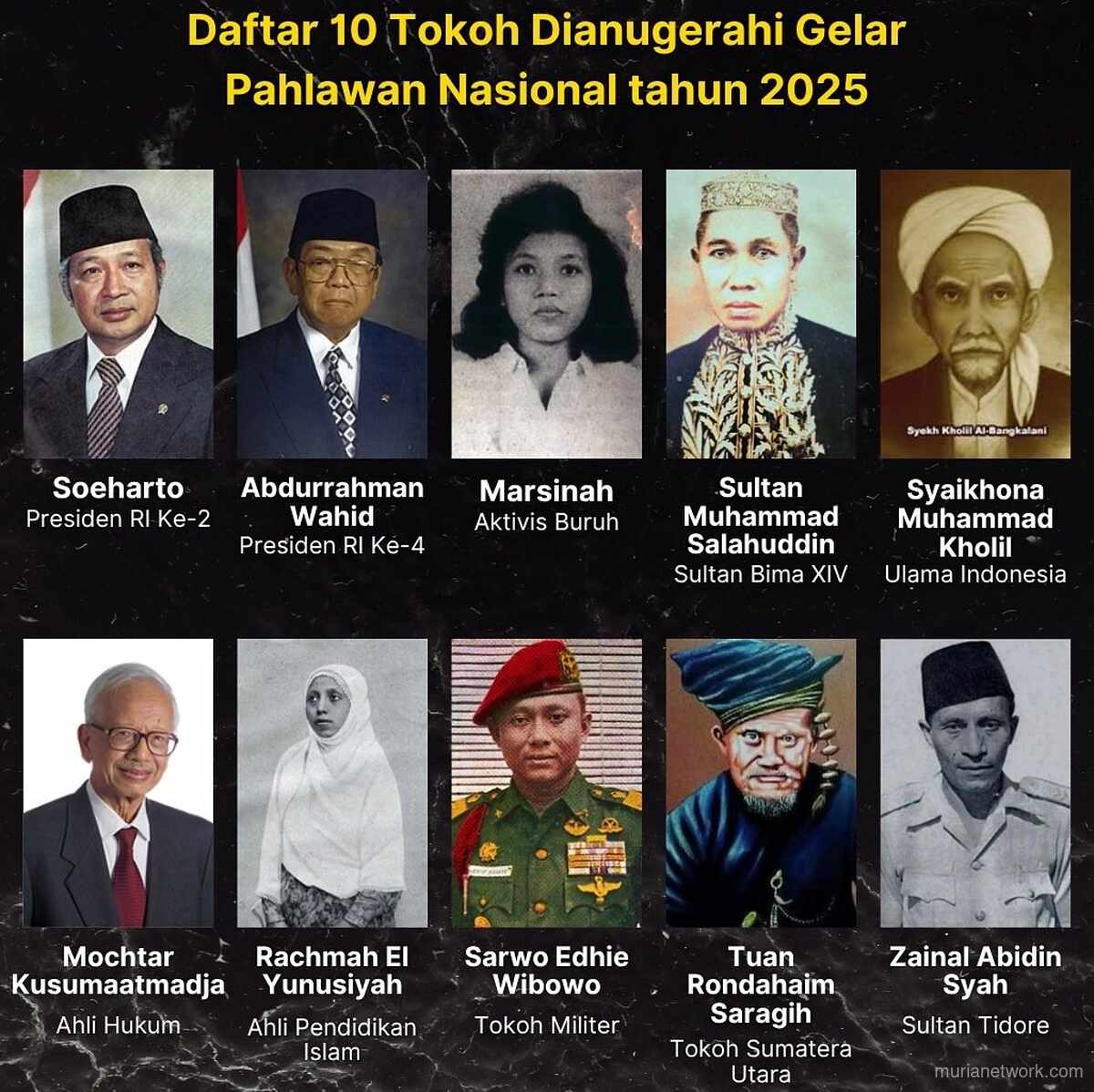 Tunjangan Rp 50 Juta/Tahun! Ini Daftar 10 Pahlawan Nasional 2025 dan Manfaat untuk Ahli Waris