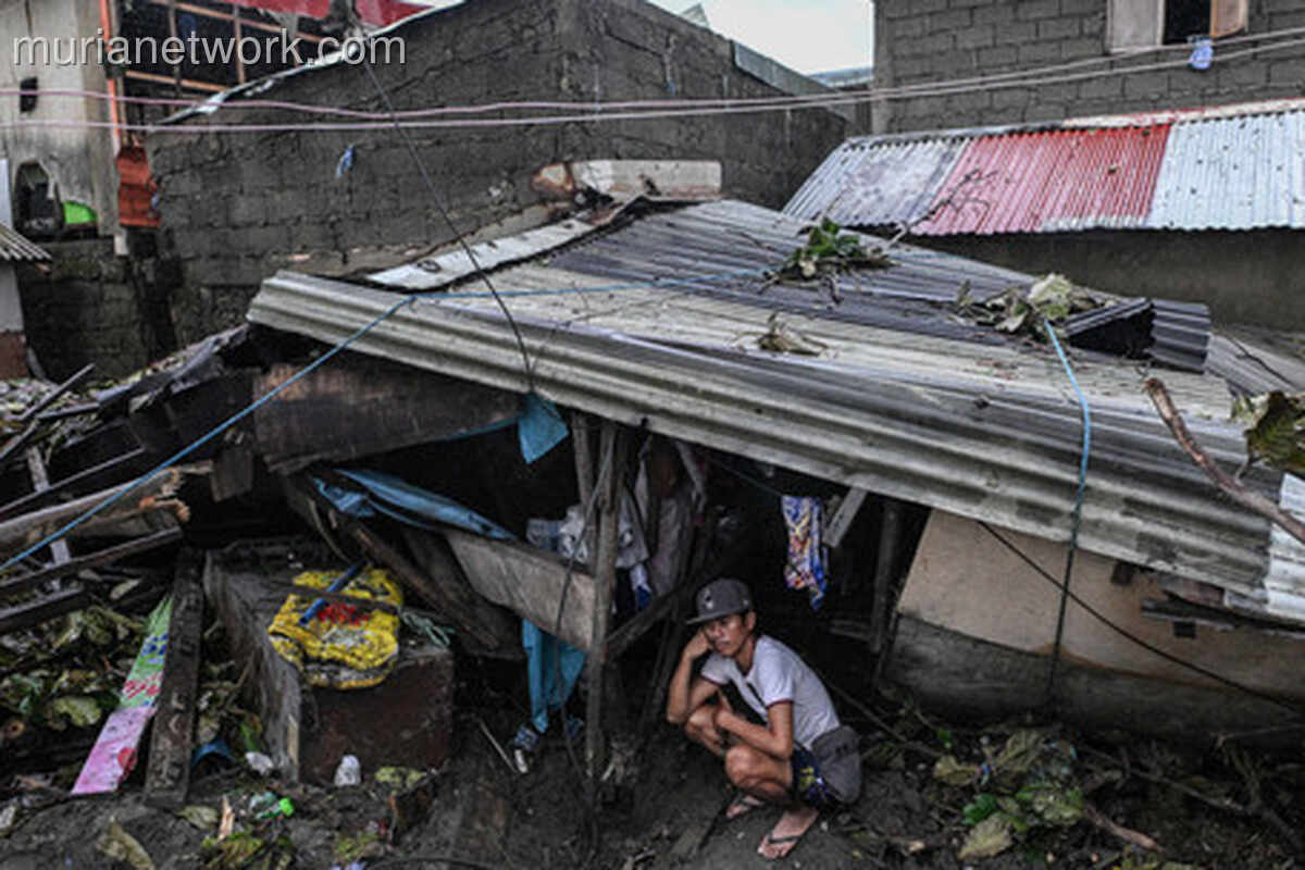 Kerusakan Parah Jalan Baler-Casigauran di Aurora Pasca Topan Fung-wong Tewaskan 4 Orang