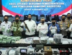 BNN Ungkap Peredaran Narkoba di 34 Provinsi, 1.259 Orang Ditangkap!