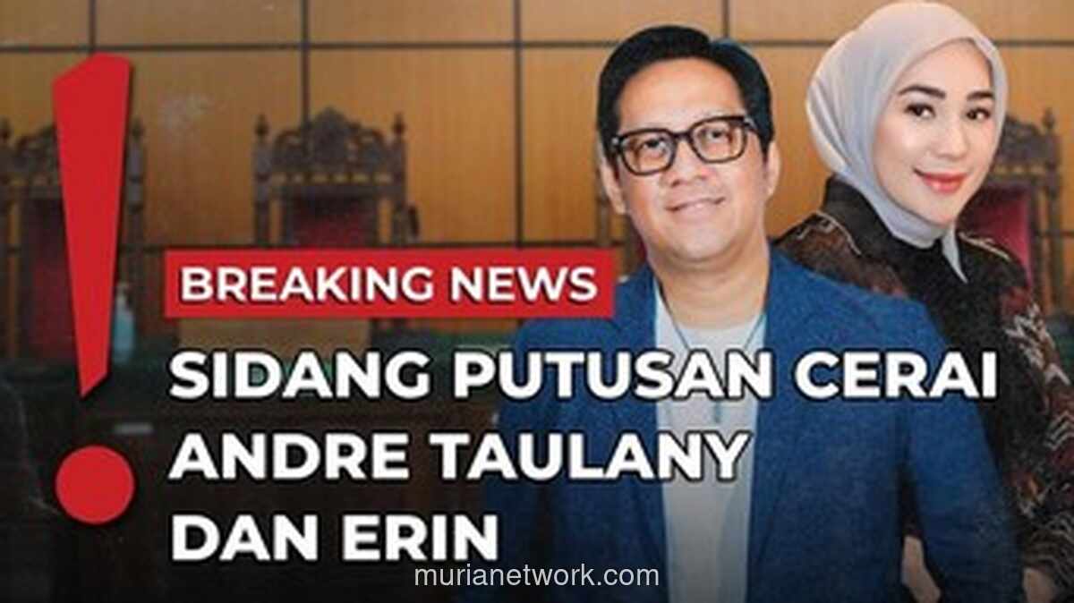 Putusan Sidang Cerai Andre Taulany & Erin Hari Ini: Jadwal dan Live Streaming