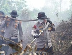 Wakapolda Riau Pimpin Langsung Pemadaman Karhutla di Rimbo Panjang, 3 Hektar Lahan Hangus