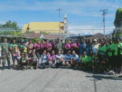 Koramil Timika Gelar Lomba Bola Voli untuk Pererat Hubungan dengan Warga