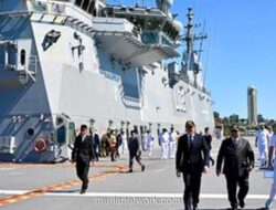 Presiden Prabowo Tinjau Kapal Perang Terbesar Australia HMAS Canberra, Ini Hasilnya