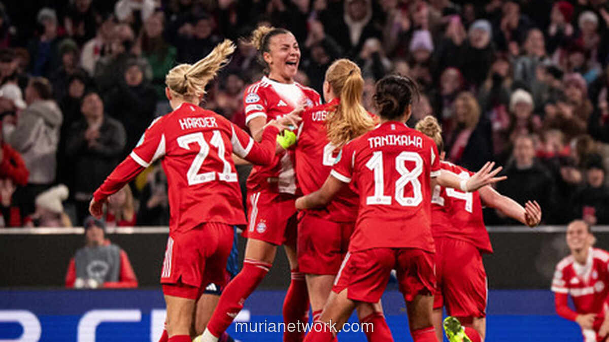 Hasil Dramatis Liga Champions Wanita: Bayern Bungkam Arsenal, MU Kalahkan PSG