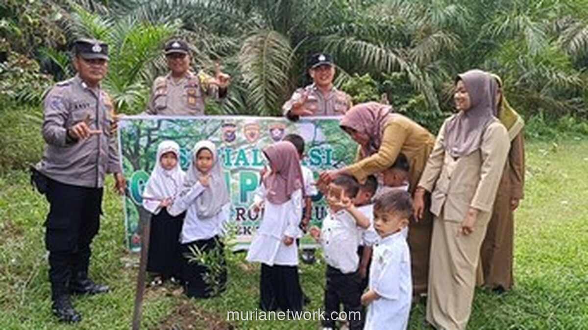 Polres Rokan Hulu Galakkan Penanaman 21.000 Pohon Dukung Green Policing