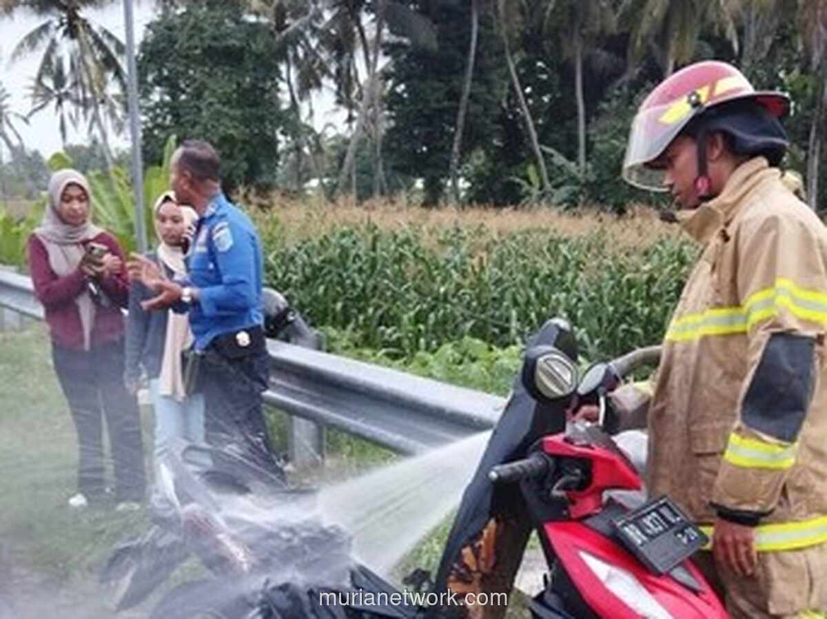 Bahaya Parfum di Jok Motor! Honda Beat Terbakar di Lombok Barat, Ini Kronologinya