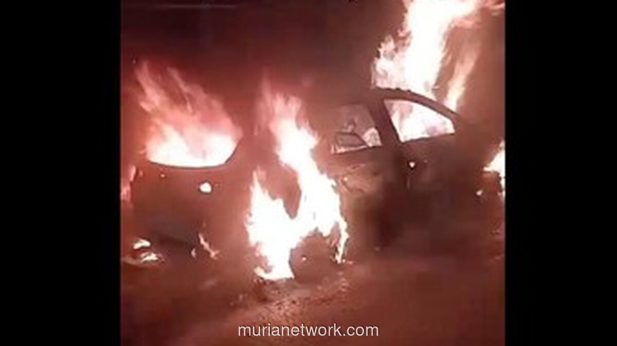 Kebakaran Mobil Landa Tol Wiyoto Wiyono Arah Pluit, Lalu Lintas Padat Merayap