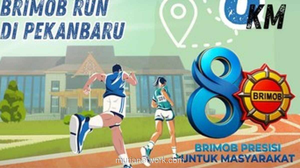 Brimob Run 8K 2025: Lomba Lari Gratis di Polda Riau, Hadiah Utama Rp 8 Juta