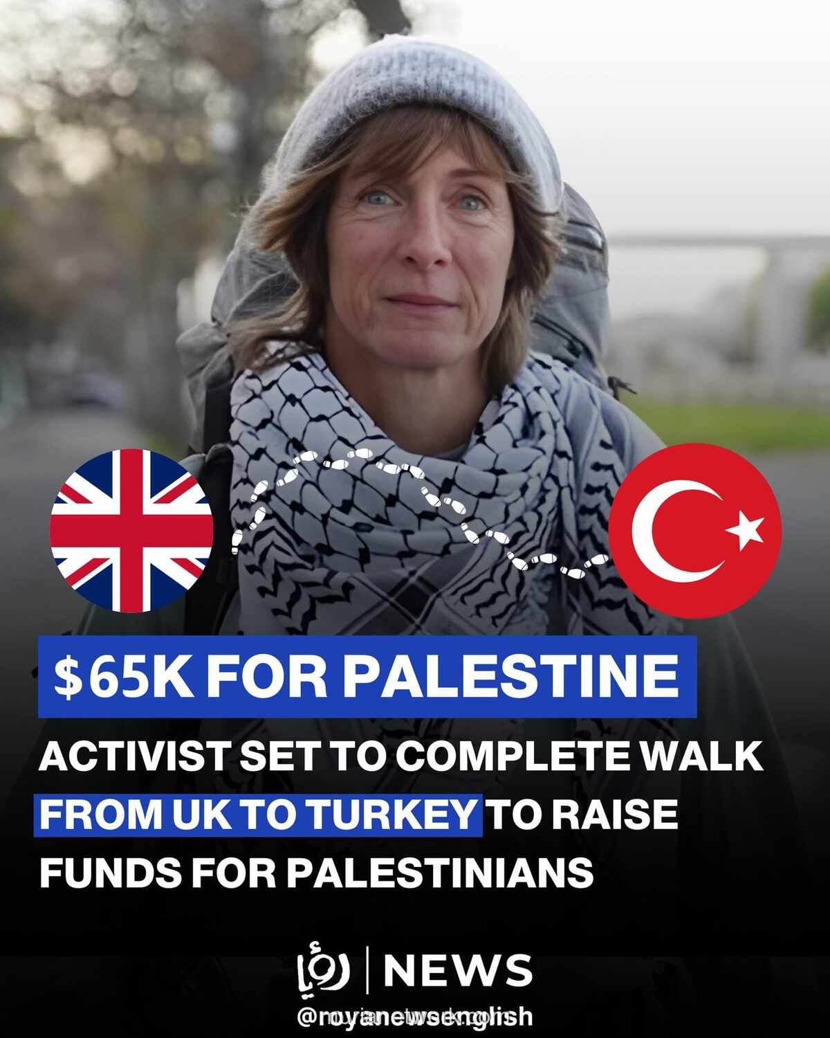 Ruth Herbert Selesaikan Perjalanan 6,5 Bulan dari Inggris ke Turki untuk Palestina, Galang Dana Rp 1 Miliar