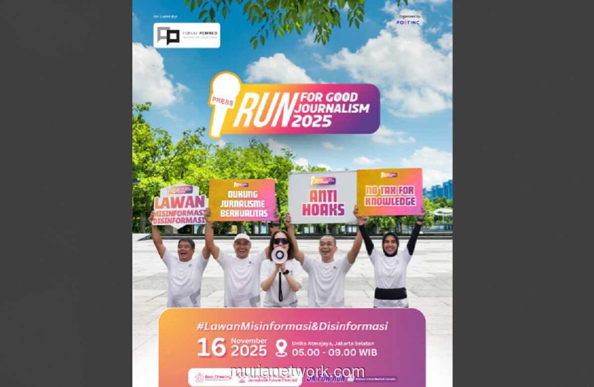 Run For Good Journalism 2025: Dukung Jurnalisme Berkualitas di Jakarta, 16 November