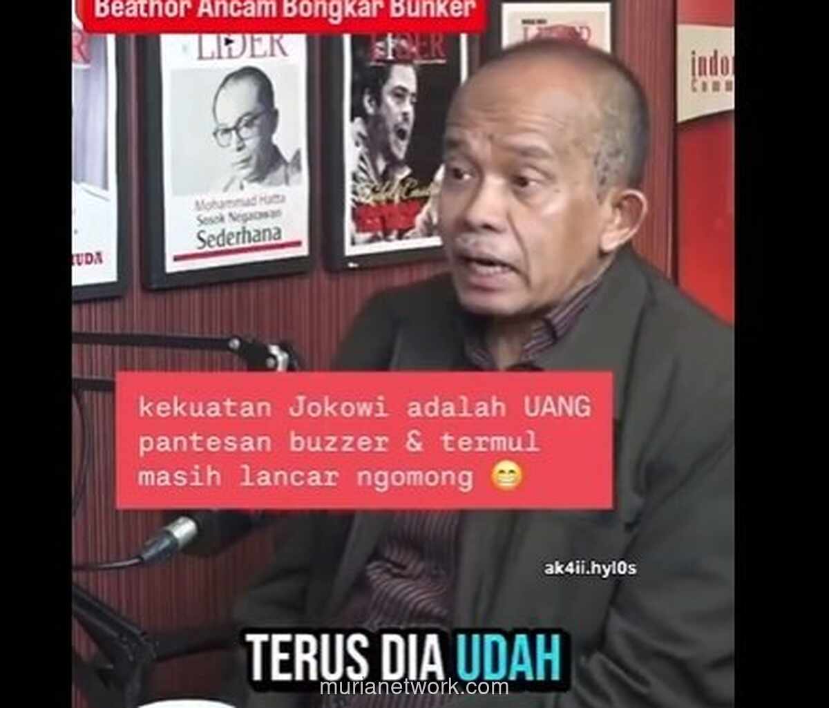 Beathor Suryadi PDIP: Kekuatan Jokowi Berasal dari Uang Hasil Korupsi?