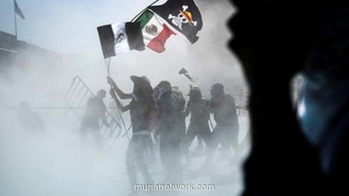 Generasi Z Meksiko Protes Kekerasan: 120 Luka-luka & Istana Nasional Diserbu