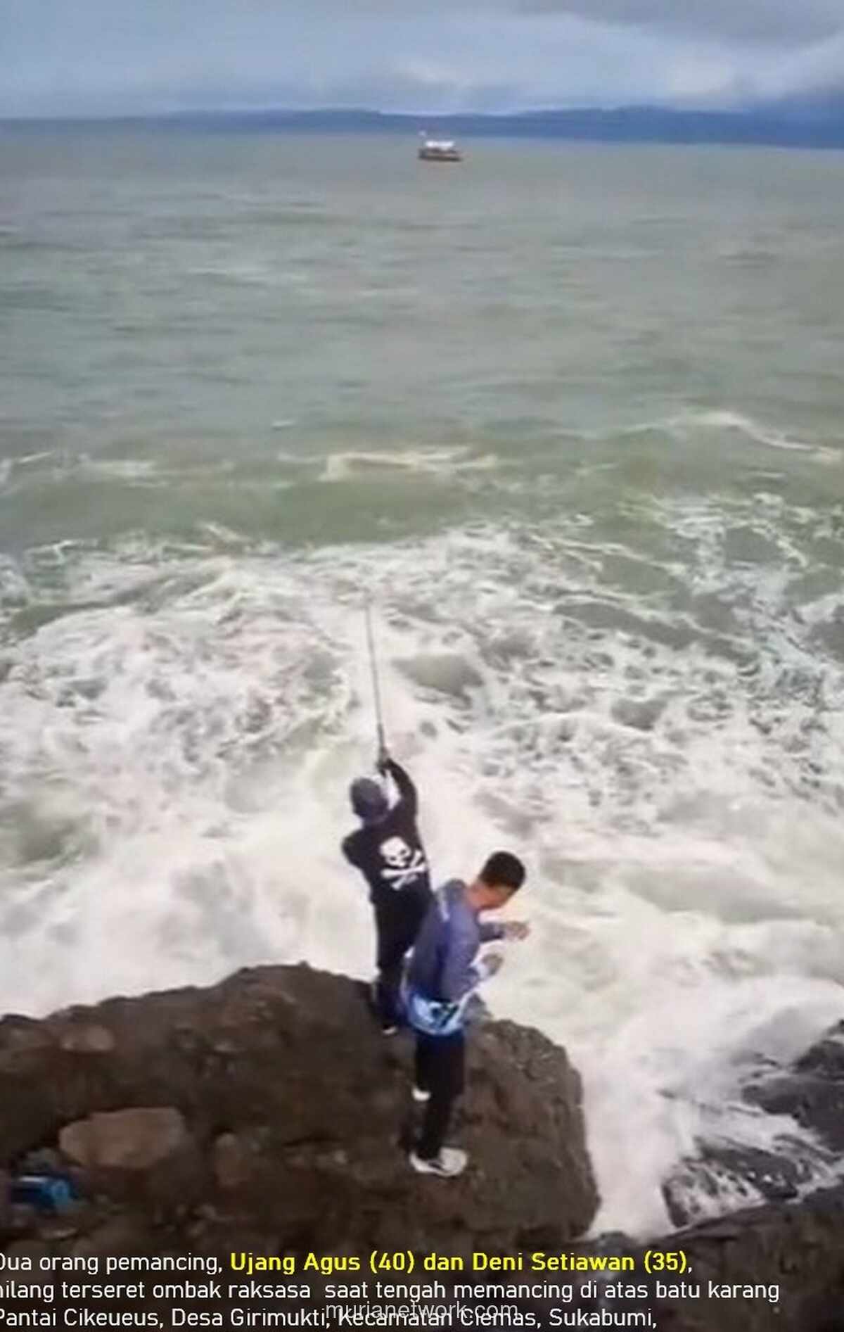 Korban Terseret Ombak di Pantai Cikeueus Sukabumi: 2 Pemancing Hilang, Operasi SAR Dikerahkan