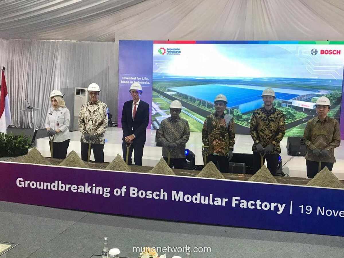 Bosch Investasi Rp484,5 Miliar Bangun Pabrik Modular Pertama di Cikarang, Target Operasi 2027