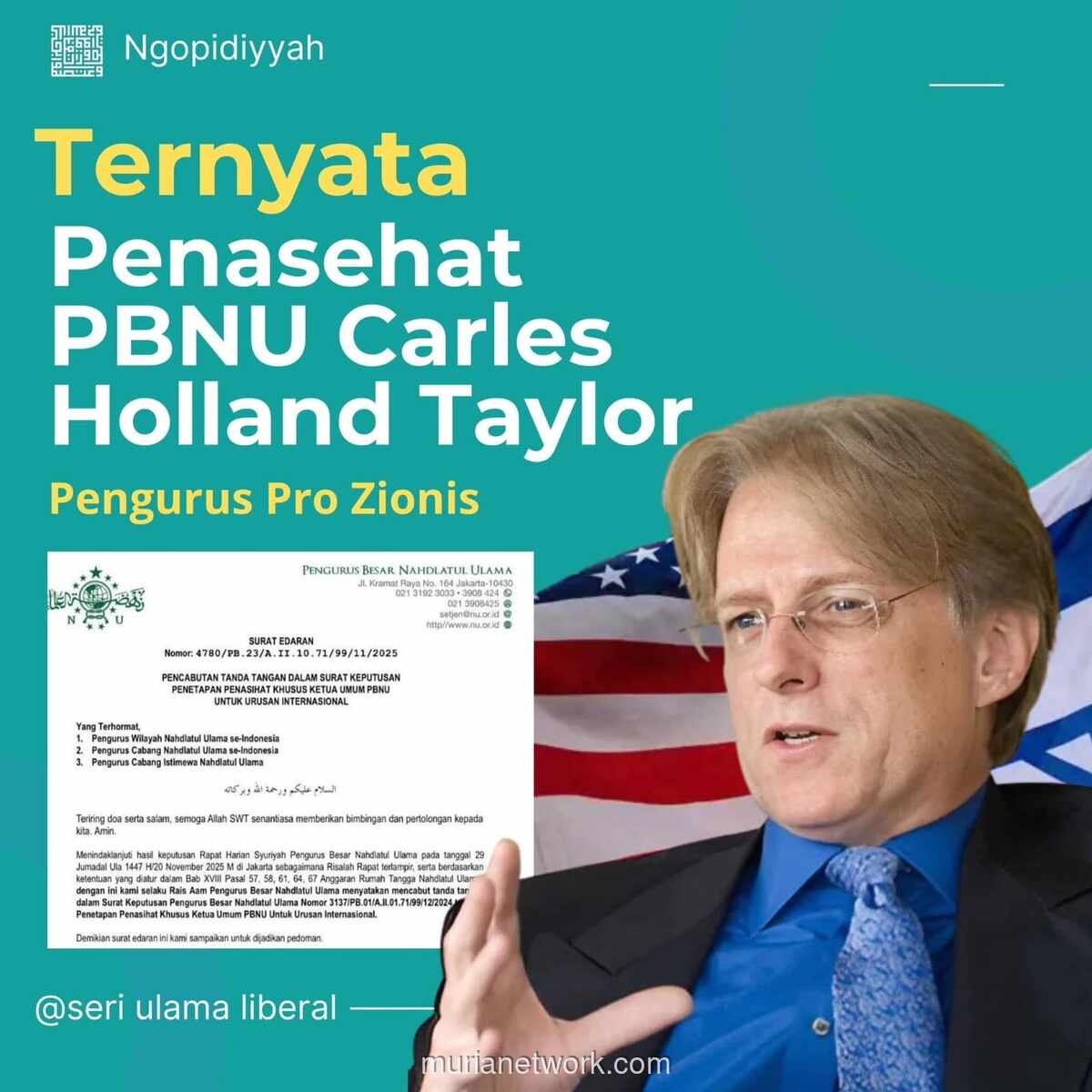 Kisah Holland Taylor: Wajah Asing di Balik Layar PBNU yang Bikin Garang