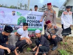 Santri dan Polisi Riau Serentak Tanam 21.000 Pohon untuk Masa Depan