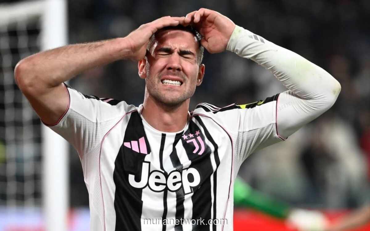 Juventus Terkapar: Vlahovic Absen Lama Akibat Cedera Tendon