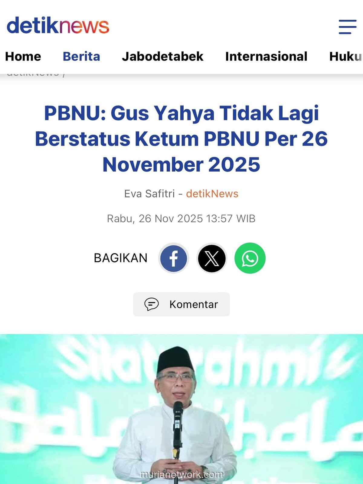 Pucuk Pimpinan PBNU Berganti, Gus Yahya Resmi Dicopot