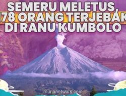 Semeru Muntahkan Abu, 178 Pendaki Terjebak di Ranu Kumbolo