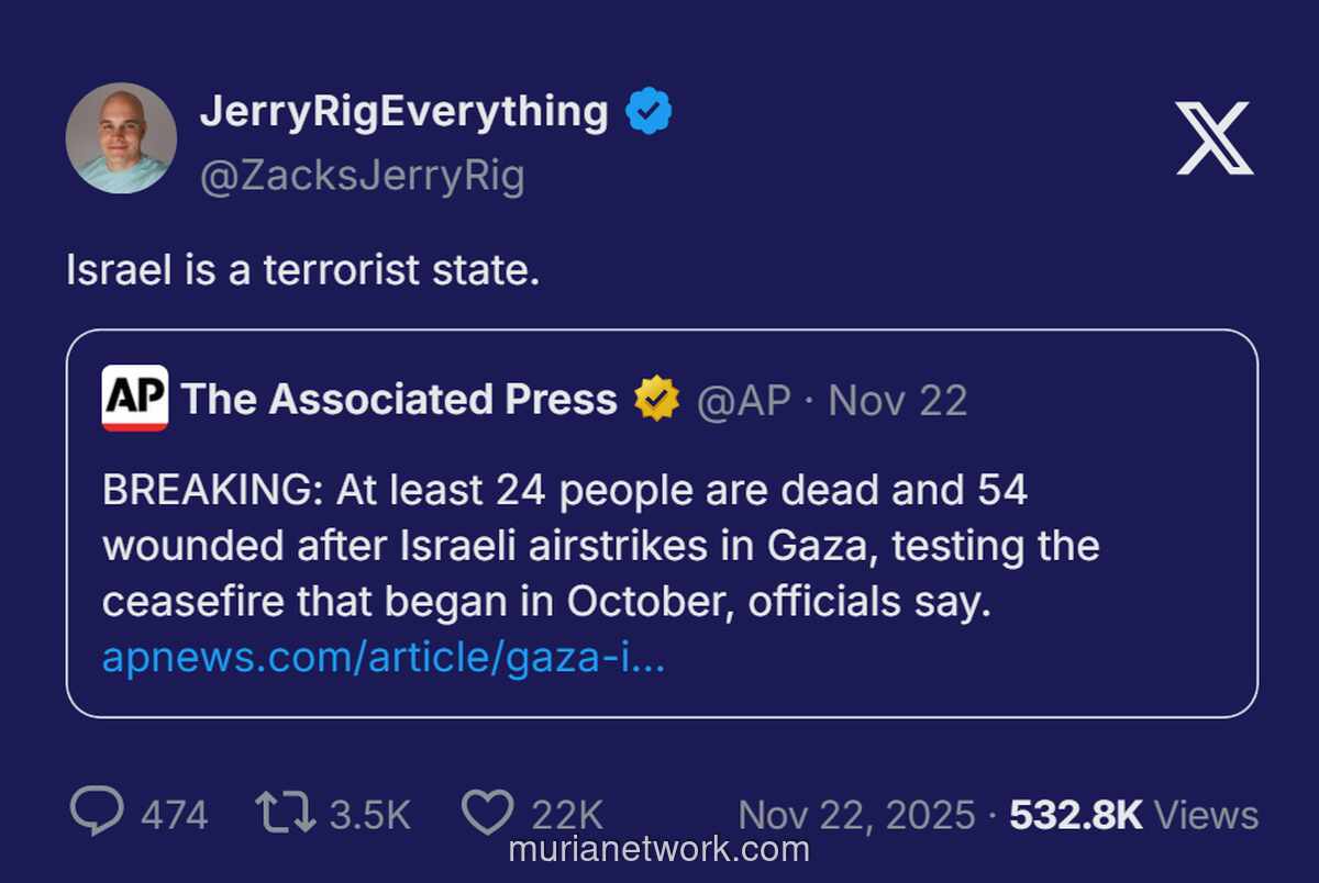 Gaza Berduka, 24 Nyawa Melayang dalam Serangan Udara Israel