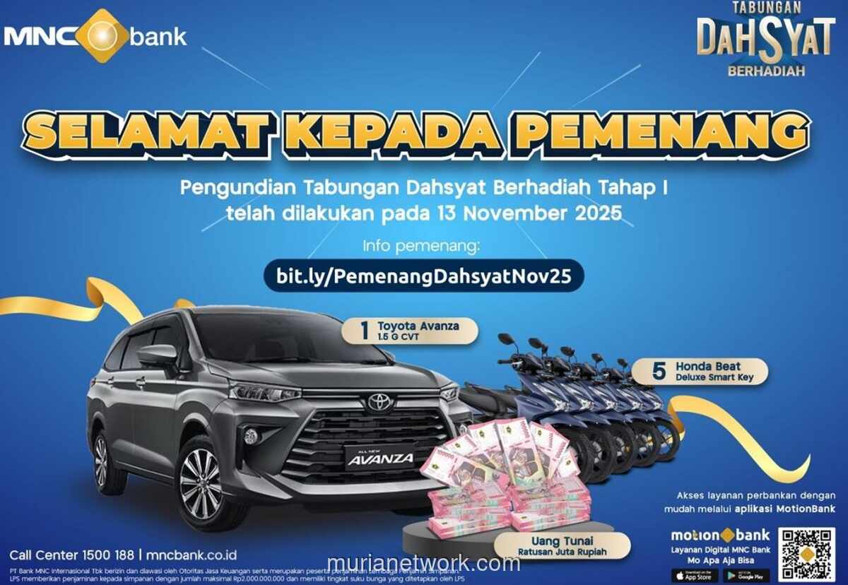 Nasabah Beruntung Boyong Avanza di Undian Perdana Tabungan Dahsyat MNC Bank