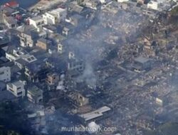 Kobaran Api Lahap Permukiman Oita: 170 Bangunan Hangus, Satu Warga Dinyatakan Hilang