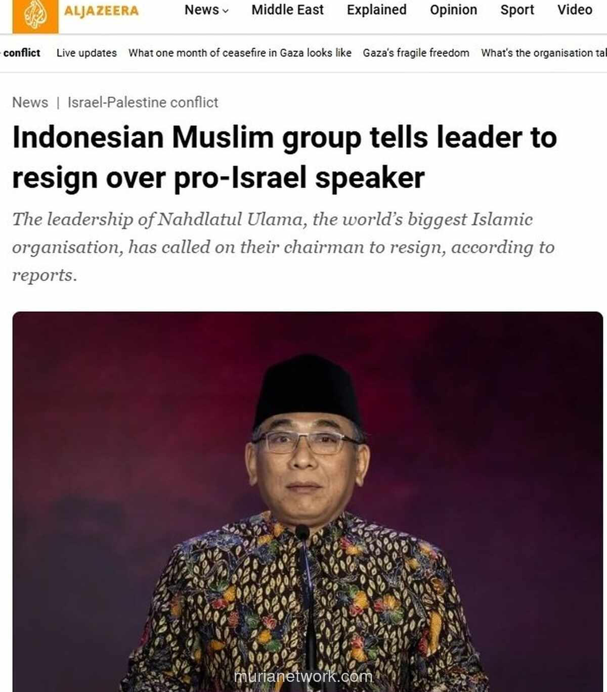 Desakan Mundur Menggema, Ketua PBNU Yahya Staquf Dikepung Protes