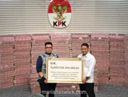 KPK Setor Rp883 Miliar ke Taspen, Uang Rampasan Korupsi yang Tak Semua Ditampilkan