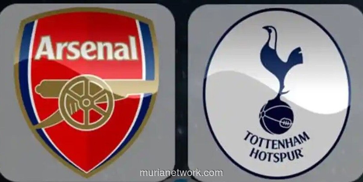 Derby London Memanas, Arsenal Berburu Puncak Klasemen di Hadapan Tottenham