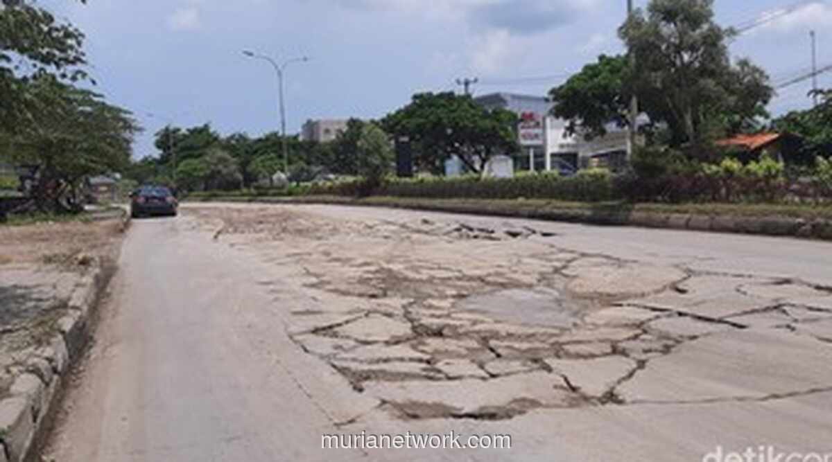 Jalan Provinsi Banten Ambles Diterpa Truk, Anggaran Perbaikan Tembus Rp15 Miliar