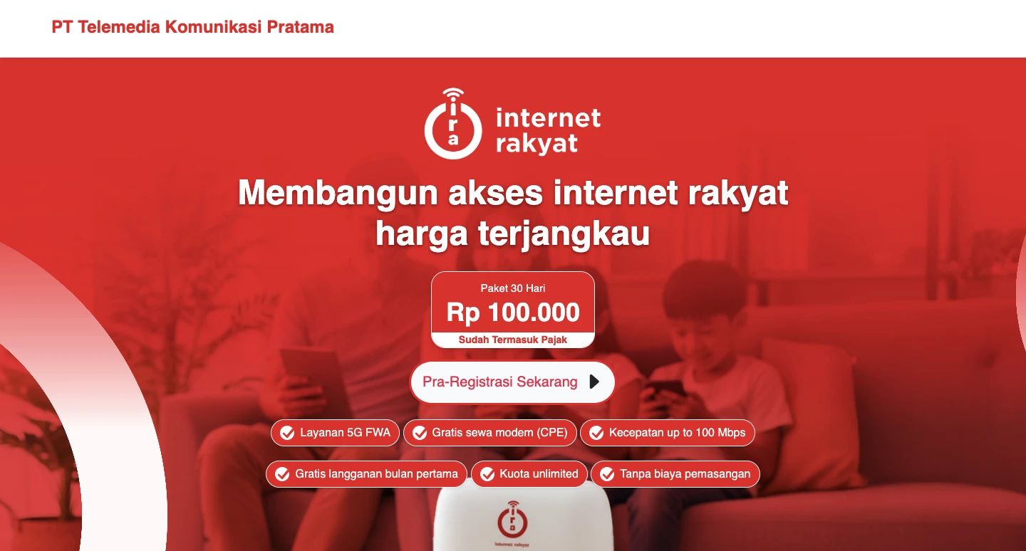 Viral Internet Rakyat Murah dengan Speed 100MBps Cuma 100rb, Begini Cara Daftarnya!