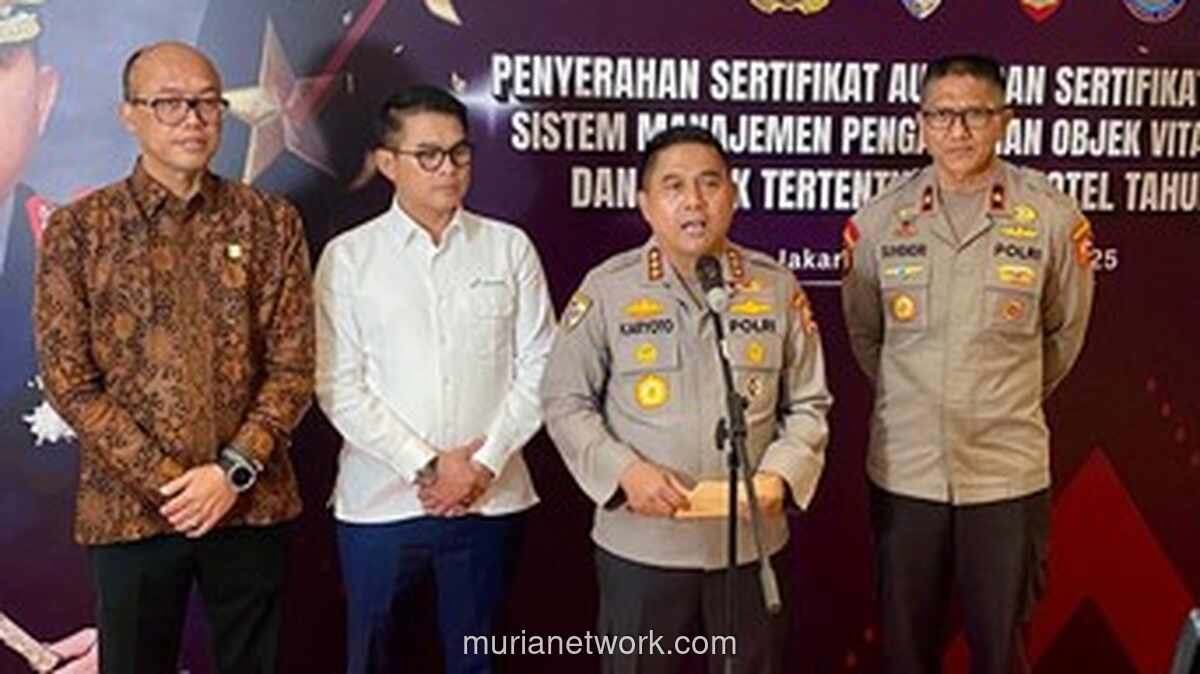 Polri Serahkan Sertifikat Audit Keamanan untuk Objek Vital Nasional 2025