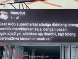 Di Tengah Banjir dan Longsor, Pemilik Minimarket di Sibolga Bikin Warganet Terharu