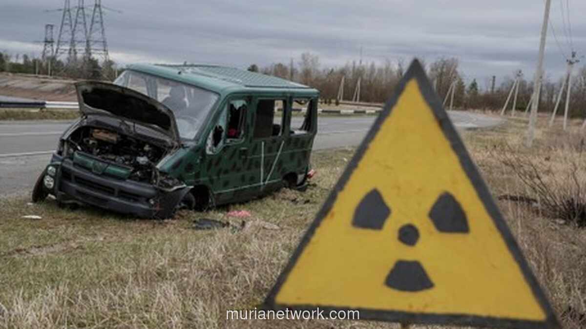 Serangan Drone Rusia Rusak Perisai Pelindung Chernobyl
