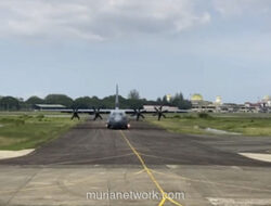 Gemuruh Pesawat Bantuan Prabowo Menembus Langit Aceh