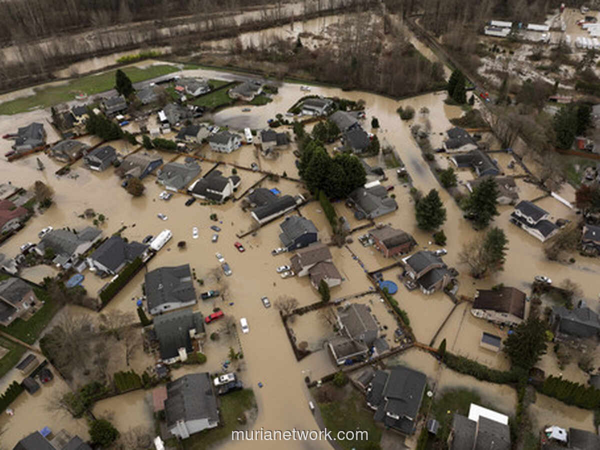 Tanggul Jebol di Washington, 46 Ribu Warga Terpaksa Mengungsi