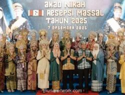 Lautan Manusia Sambut 71 Pasangan di Nikah Massal Adat Melayu Pekanbaru