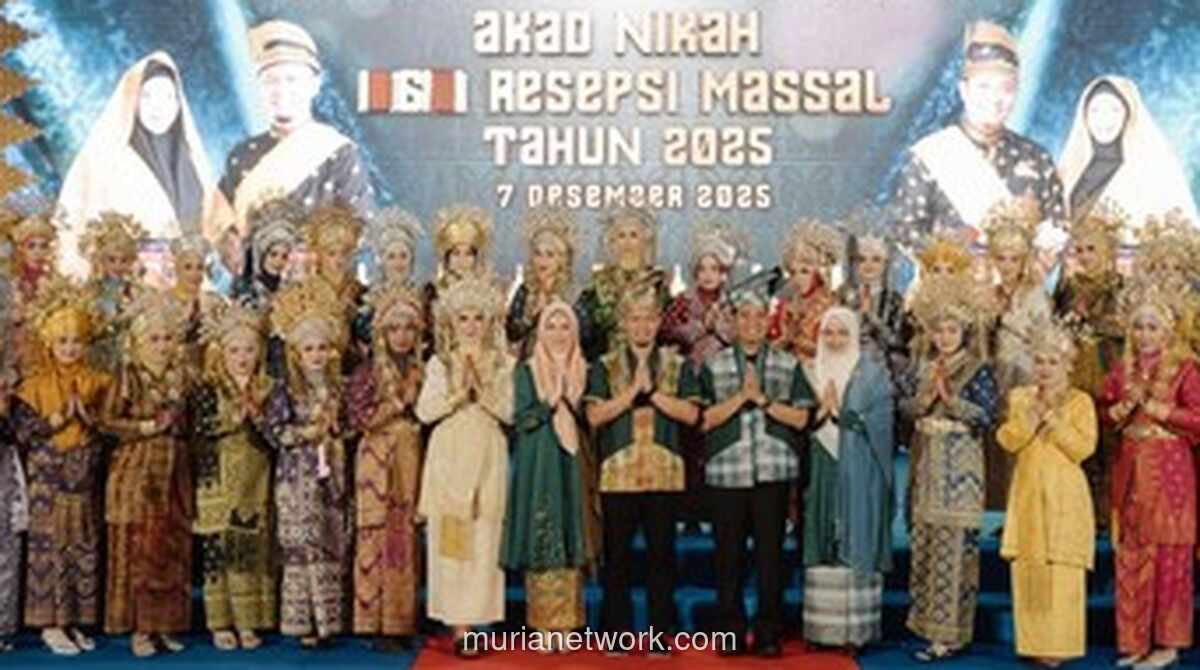 Lautan Manusia Sambut 71 Pasangan di Nikah Massal Adat Melayu Pekanbaru