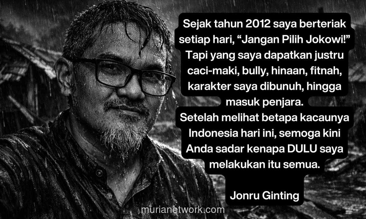 Jonru Ginting: Tangisan, Tuduhan, dan Jeritan Jangan Pilih Dia! yang Kini Terasa Makin Nyata