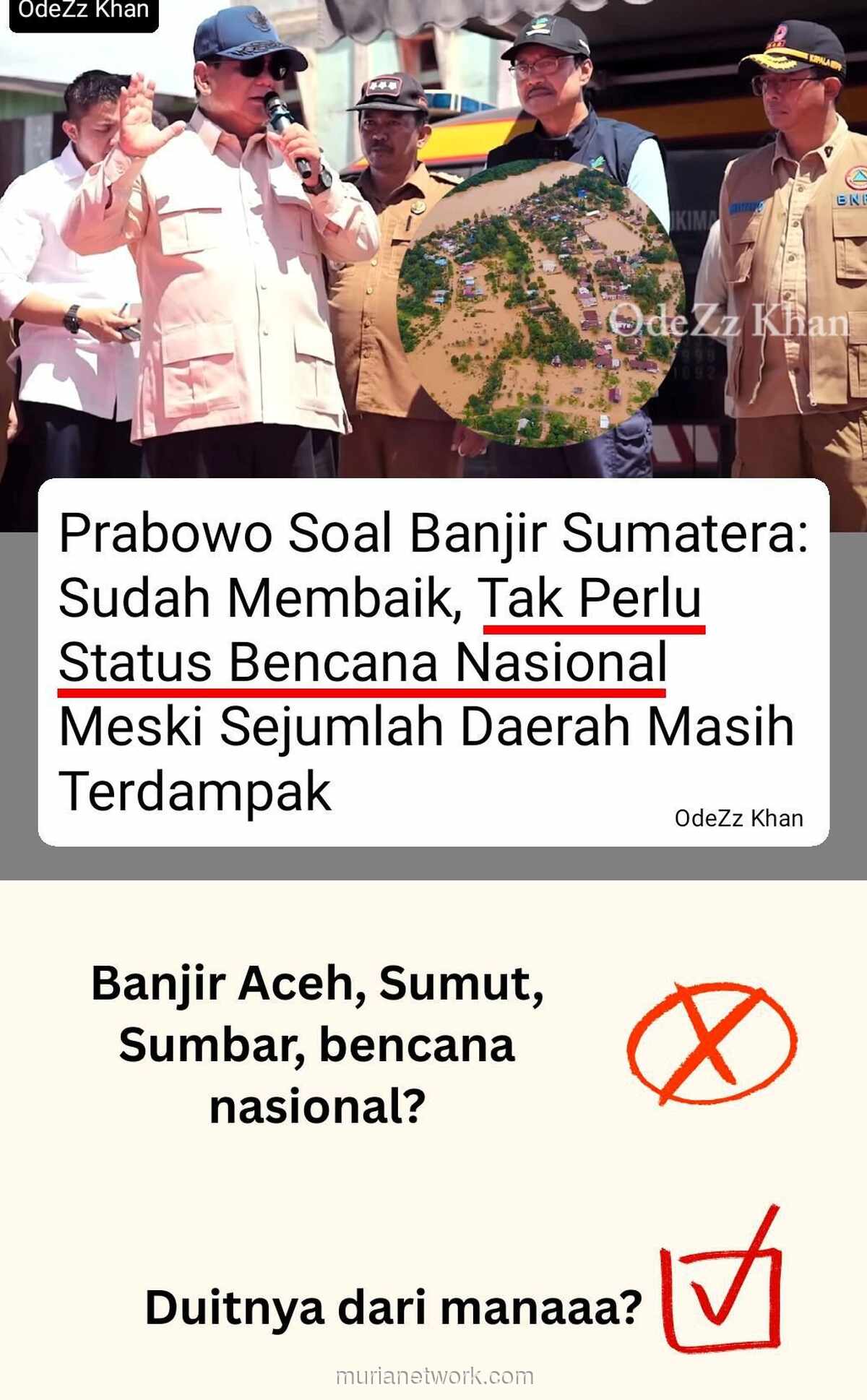 Tere Liye Soroti Respons Bencana: Rakyat Tak Tahu Terima Kasih atau Pemerintah yang Abai?