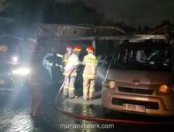 Korsleting Picu Kobaran Api di Depok, Kantor Rental dan Empat Mobil Hangus