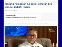 Tere Liye Soroti Klaim Pejabat Era Zulhas: Pelepasan Hutan Itu Cuma Ganti Baju