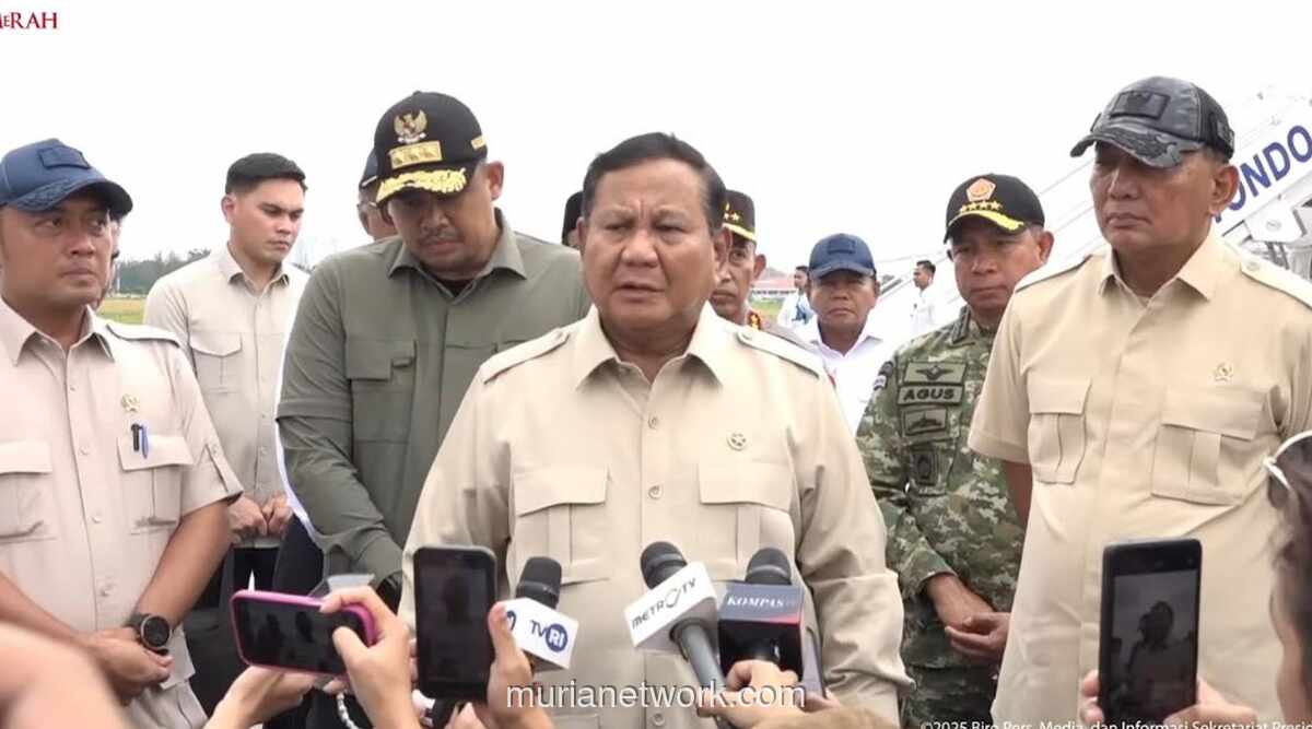 Prabowo Tegaskan Penertiban Pembalakan Liar Usai Tinjau Bencana Aceh